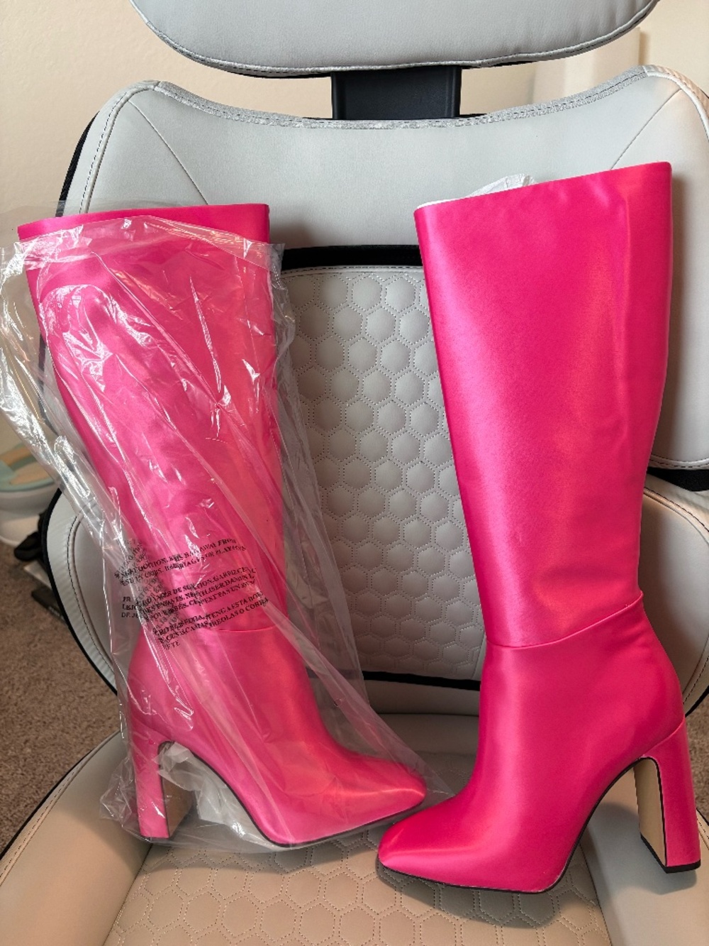 STEVE MADDEN Thigh High Boots in Hot Pink